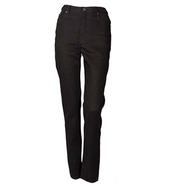 black womens jeans