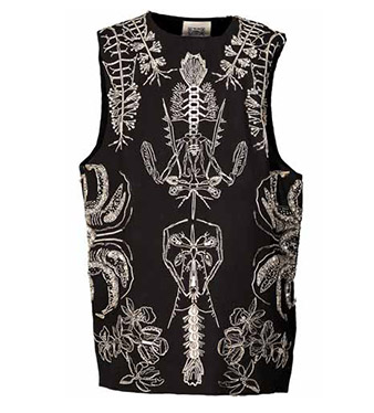 embroidered sleeveless top